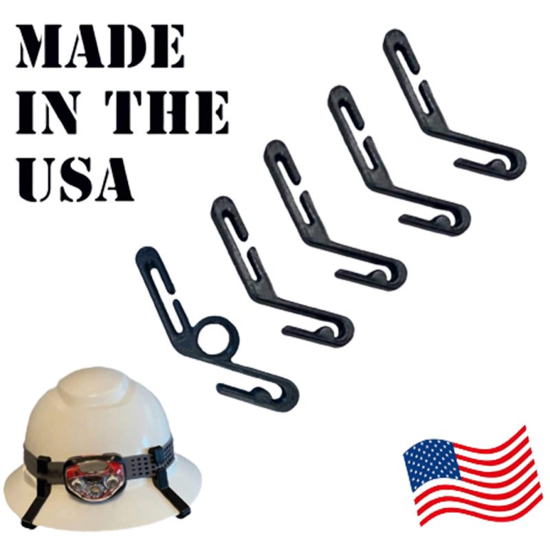 Hart Hat Clips: Full Brim Hard Hat Clips (black permanent marker holder)